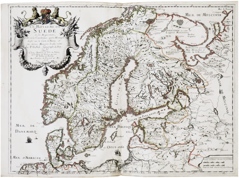  [SU&Egrave;DE] Le Royaume de Su&egrave;de et ses acquisitions, tant en la Scandinavie qu'en Alemagne.. DUVAL (Pierre).
