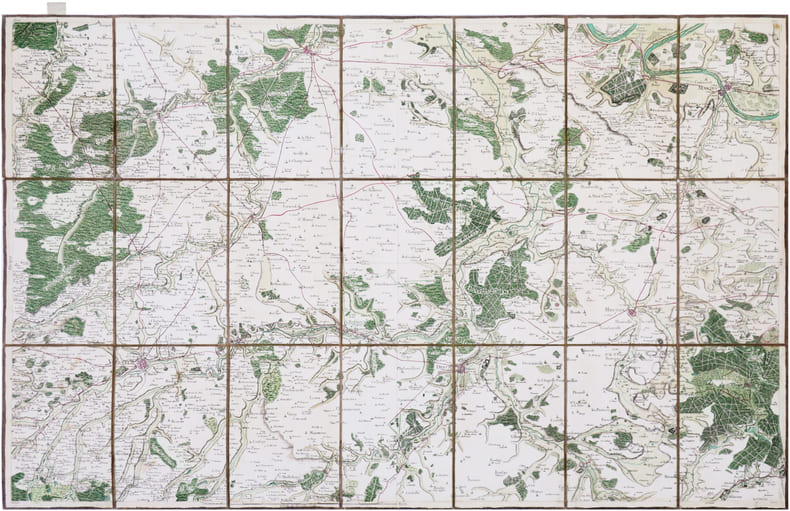  [&Eacute;VREUX] Carte de Cassini. Feuille n&deg;26/7. &Eacute;vreux.. CASSINI de THURY (C&eacute;sar-Fran&ccedil;ois).