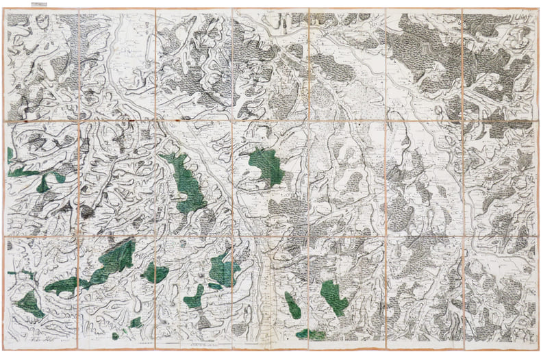  [MOULINS] Carte de Cassini. Feuille n&deg;50/67. Moulins.. CASSINI de THURY (C&eacute;sar-Fran&ccedil;ois).