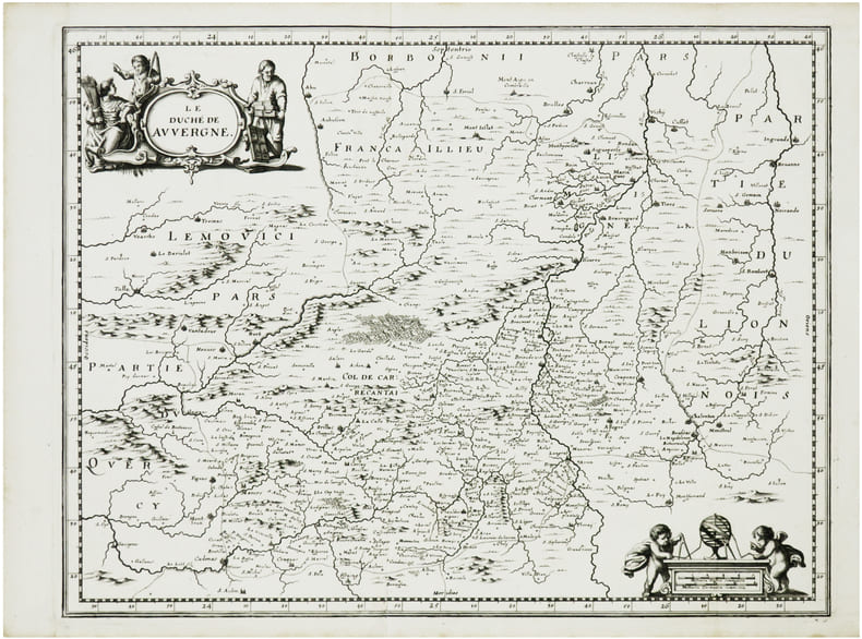  [AUVERGNE] Le duch&eacute; de Auvergne.. MERIAN (Matth&auml;us).