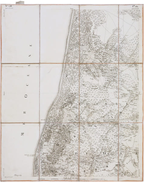  [VIEUX-BOUCAU-les-BAINS] Carte de Cassini. Feuille n&deg;138/162. Vieux-Boucau-les-Bains.. CASSINI de THURY (C&eacute;sar-Fran&ccedil;ois).