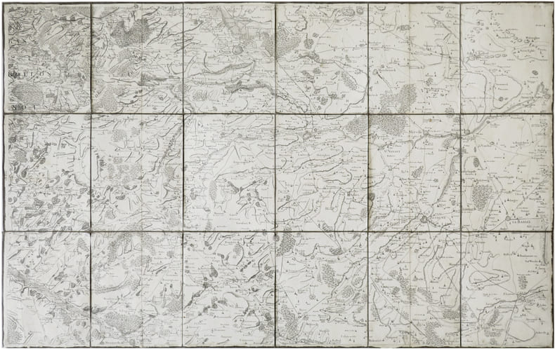  [SAINT-OMER] Carte de Cassini. Feuille n&deg;5/19. Saint-Omer.. CASSINI de THURY (C&eacute;sar-Fran&ccedil;ois).