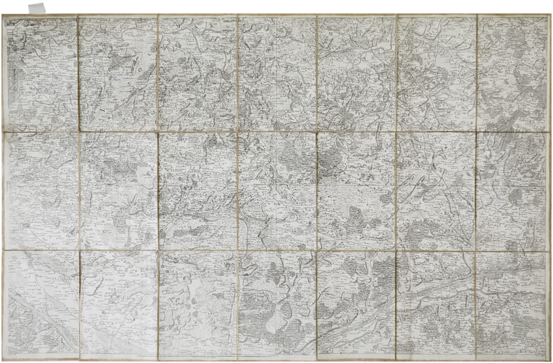  [TOURS] Carte de Cassini. Feuille n&deg;65/78. Tours.. CASSINI de THURY (C&eacute;sar-Fran&ccedil;ois).