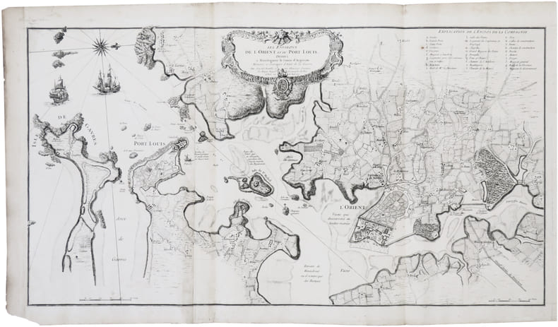  [LORIENT & PORT-LOUIS] Les Environs de l'Orient et du Port Louis.. LE ROUGE (Georges-Louis).