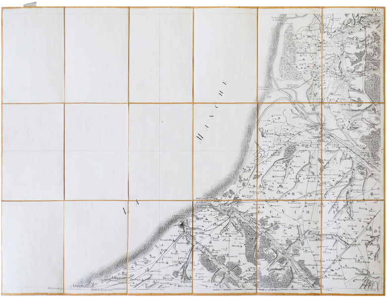  [SAINT-VAL&Eacute;RY-sur-SOMME/DIEPPE] Carte de Cassini. Feuille n&deg;23/15. Saint-Val&eacute;ry-sur-Somme/Dieppe.. CASSINI de THURY (C&eacute;sar-Fran&ccedil;ois).