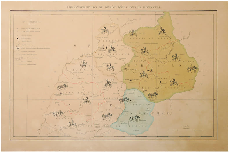  [BONNEVAL/HARAS] Circonscription du d&eacute;p&ocirc;t d'&eacute;talons de Bonneval.. GAYOT (Eug&egrave;ne).