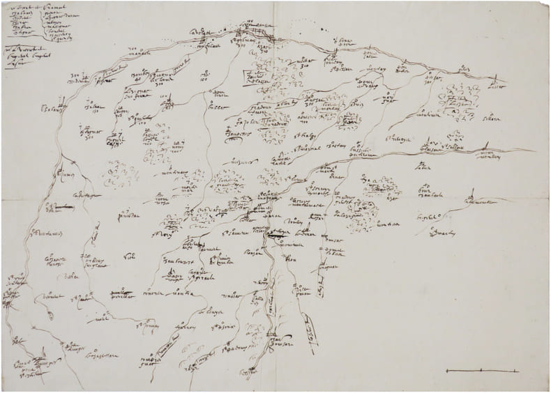  [LIMOUSIN] [Carte d'une partie du cours de la Vienne].. [ANONYME].