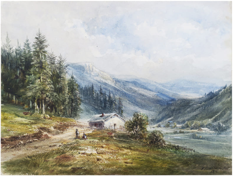  [Paysage de montagne].. FOUILHOUZE (F&eacute;lix).