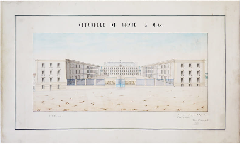  [MOSELLE] Citadelle du G&eacute;nie &agrave; Metz.. MARGUEROY (?).