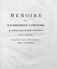 Mémoire lu à l'Assemblée Nationale en faveur des colonies françoises aux Indes.. MONNERON (Louis).