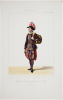  Galerie royale de costumes. Costumes italiens. Tambour suisse de la Garde du Pape (Grande tenue).. PINGRET (Edouard).