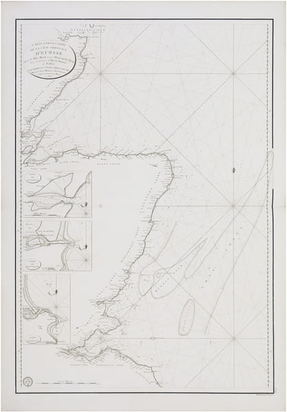 [&Eacute;COSSE] Carte particuli&egrave;re de la c&ocirc;te orientale d'&Eacute;cosse depuis S.t Abb's Head jusqu'&agrave; Duncansby Head.. DOWNIE (Murdo).