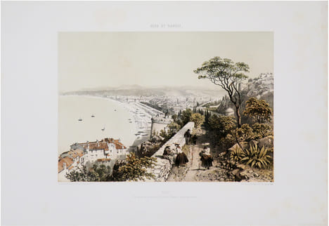  [NICE] Nice. Vue prise de la hauteur de l'ancien château. (Alpes maritimes).. BENOIST (Félix).