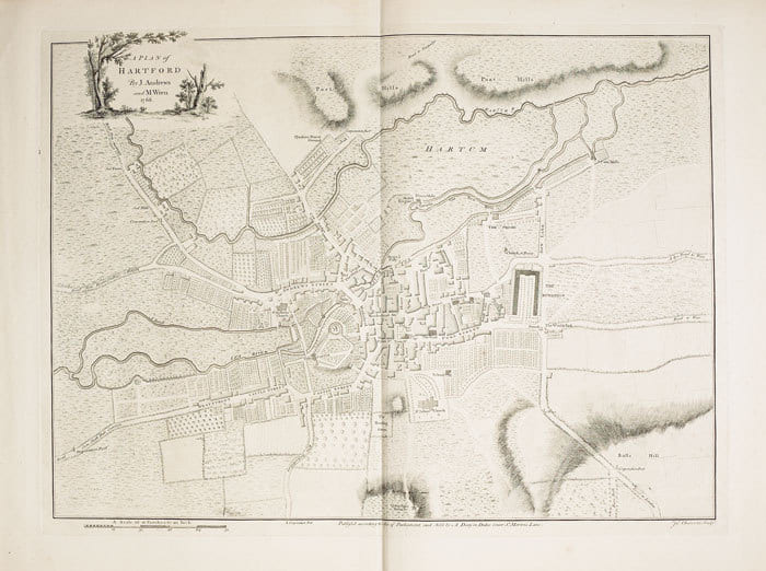  A Plan of Hartford.. ANDREWS (Jonathan) & WREN (Matthew).