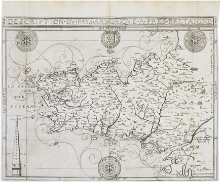  [BRETAGNE] Description du Pays Armorique à prés[ent] Bretaigne.. ARGENTRÉ (Bertrand d') & BOUGUEREAU (Maurice).
