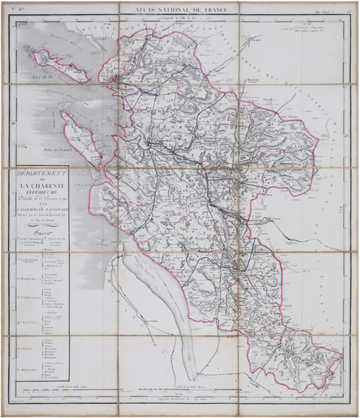  [CHARENTE-MARITIME] D&eacute;partement de la Charente Inf&eacute;rieure d&eacute;cr&eacute;t&eacute; le 6 f&eacute;vrier 1790 par l’Assembl&eacute;e Nationale.. CHANLAIRE (Pierre-Gr&eacute;goire) & ...