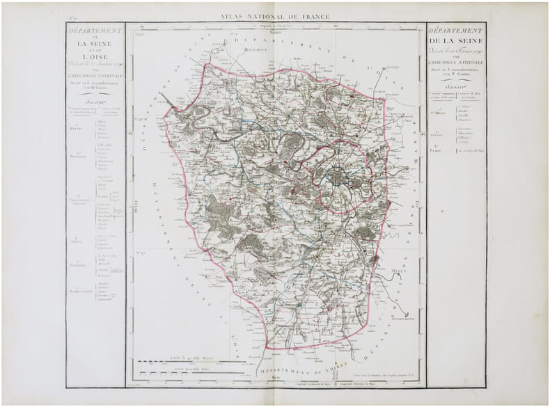  D&eacute;partement de la Seine et de l'Oise d&eacute;cr&eacute;t&eacute; le 27 janvier 1790 par l’Assembl&eacute;e Nationale - D&eacute;partement de la Seine d&eacute;cr&eacute;t&eacute; le 10 f&eacute;vrier 1790 par ...