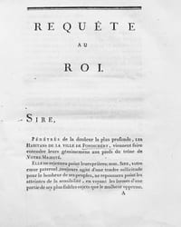 Requête au roi.