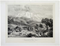 Vue générale du Mont-Blanc prise au-dessus de Sallenches.