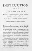 Instruction pour les colonies, présentée à l'Assemblée Nationale, au nom du comité chargé de ce travail, le 23 mars 1790.. BARNAVE (Antoine).
