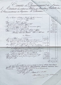Comptes d’armement, de désarmement et de recouvrement de navires de commerce.