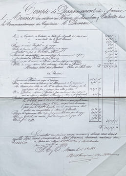 Comptes d’armement, de désarmement et de recouvrement de navires de commerce.. BAUDOT-DUCARREY — FRANÇOIS aîné — CIRET (P.).