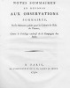 Notes sommaires en réponse aux Observations sommaires, sur le Mémoire publié pour la colonie de l'Isle de France, contre le privilège exclusif de la ...