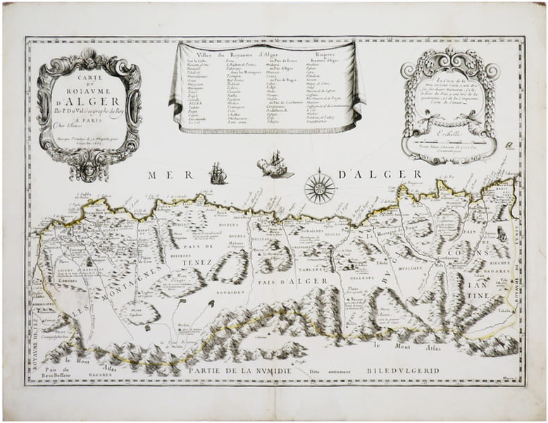  [ALG&Eacute;RIE] Carte du roiaume d'Alger.. DUVAL (Pierre).