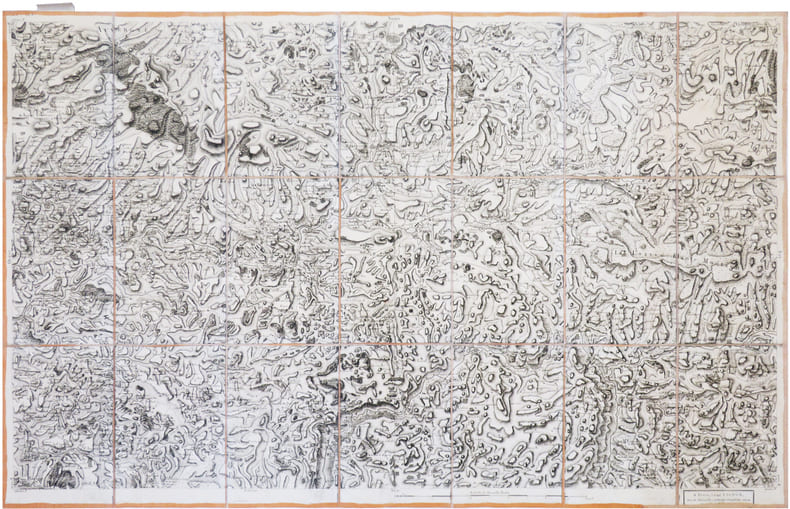  [MENDE] Carte de Cassini. Feuille n&deg;55/128. Mende.. CASSINI de THURY (C&eacute;sar-Fran&ccedil;ois).