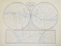 Les étoiles fixes divisées en constellations boréales et australes d'après le catalogue de Sir Francis Baily, Président de la Société Astronomique de Londres.