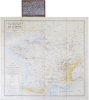  [MÉTALLURGIE] Carte de la distribution géographique des produits de l'industrie métallurgique en France et en Suisse avec l'indication de leur mode ...