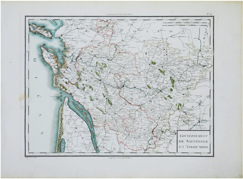  [SAINTONGE & ANGOUMOIS] Gouvernement de Saintonge et Angoumois.. CHANLAIRE (Pierre-Gr&eacute;goire) & MENTELLE (Edm&eacute;).