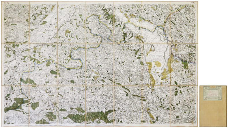  [PAMIERS/SAINT-LIZIER/SAINT-MARTORY] Carte de Cassini. Feuille n&deg;39/20.G. Pamiers.. CASSINI de THURY (C&eacute;sar-Fran&ccedil;ois).