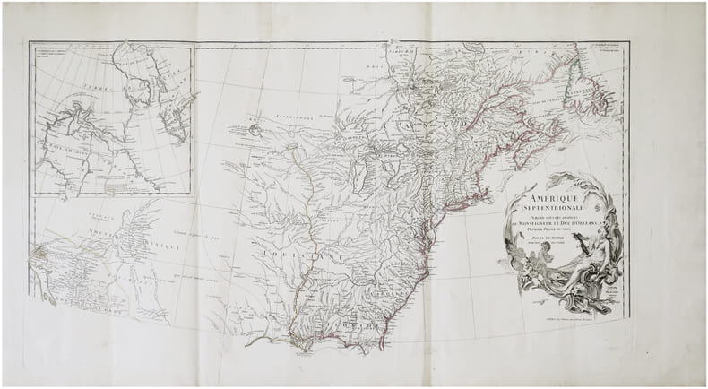 Am&eacute;rique septentrionale publi&eacute;e sous les auspices de Monseigneur le Duc d'Orl&eacute;ans premier prince du sang.. ANVILLE (Jean Baptiste Bourguignon d').