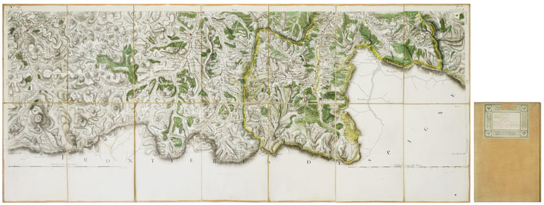  [BAGN&Egrave;RES-de-LUCHON] Carte de Cassini. Feuille n&deg;76/21.T. Bagn&egrave;res-de-Luchon.. CASSINI de THURY (C&eacute;sar-Fran&ccedil;ois).