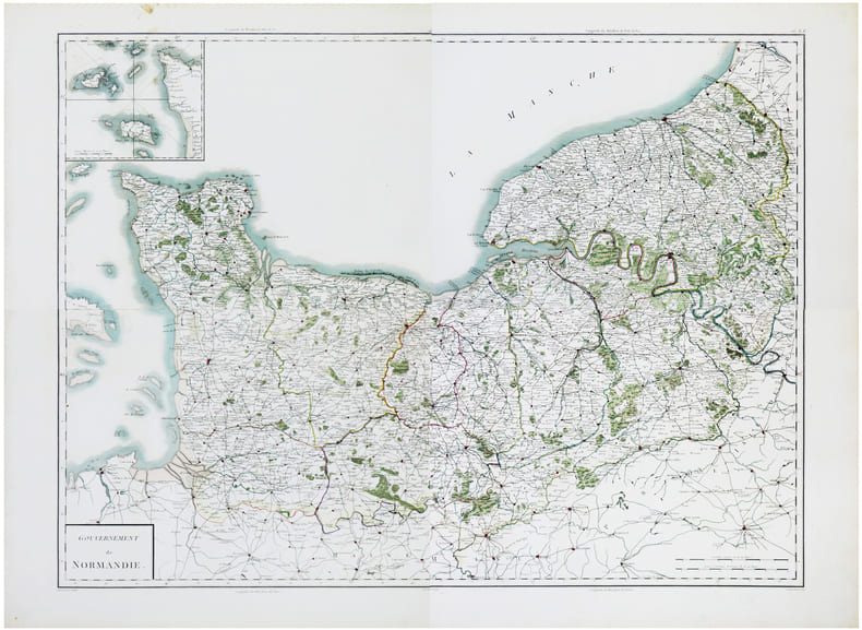  [NORMANDIE] Gouvernement de Normandie.. CHANLAIRE (Pierre-Gr&eacute;goire) & MENTELLE (Edm&eacute;).
