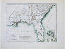  [FLORIDE & GÉORGIE] Carte de la Floride et de la Géorgie.. CHANLAIRE (Pierre-Grégoire) & MENTELLE (Edmé).