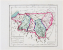  [PYRÉNÉES-ATLANTIQUES] Département des Basses Pyrennées divisé en 6 districts et [   ] cantons.. CHANLAIRE (Pierre-Grégoire) & MENTELLE (Edmé).