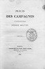 Précis des campagnes du capitaine de vaisseau Pierre Bouvet.. BOUVET de MAISONNEUVE (Pierre).