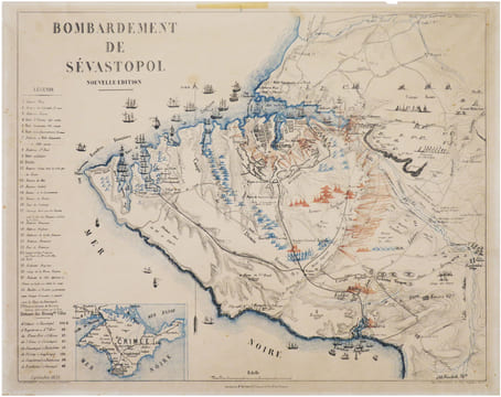  [CRIMÉE/SÉBASTOPOL] Bombardement de Sévastopol. Nouvelle édition. Septembre 1855.. LAROCHETTE (Charles).