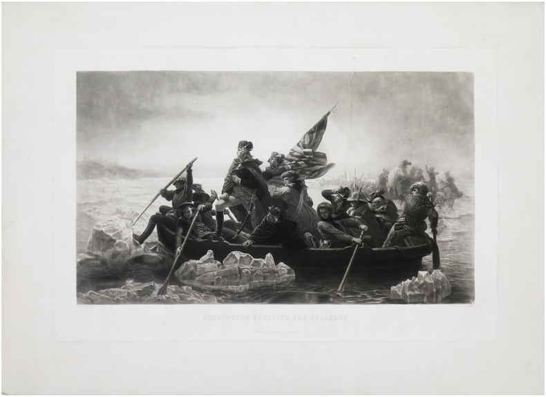  Washington crossing the Delaware.. LEUTZE (Emanuel Gottlieb).