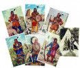 [Ensemble de 6 cartes postales représentant des chefs célèbres].. [AMERINDIENS].