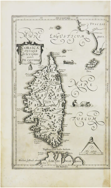 [CORSE] Corsic&aelig; antiqu&aelig; descriptio. Auctore Ph. Cluverio.. CLUVER (Philippe).