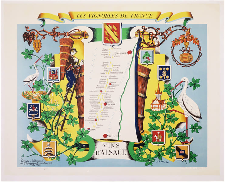  [VIGNOBLES] Les Vignobles de France. Vins d'Alsace.. H&Eacute;TREAU (R&eacute;my).