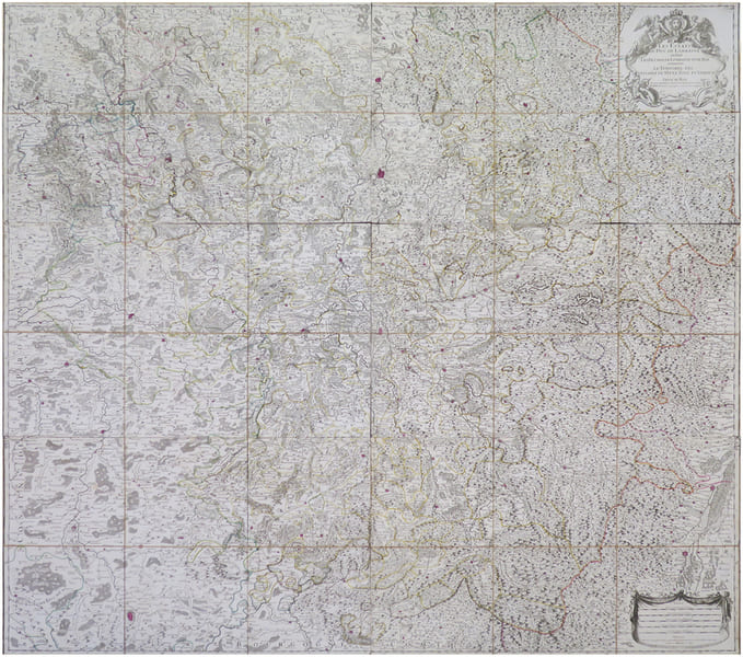  [LORRAINE] Les Estats du duc de Lorraine o&ugrave; sont les duchez de Lorraine et de Bar. Le temporel des &eacute;veschez de Metz, Toul et Verdun.. JAILLOT ...