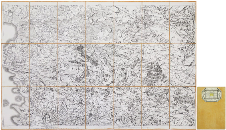  [LA ROCHELLE] Carte de Cassini. Feuille n&deg;101/13. La Rochelle. CASSINI de THURY (C&eacute;sar-Fran&ccedil;ois).