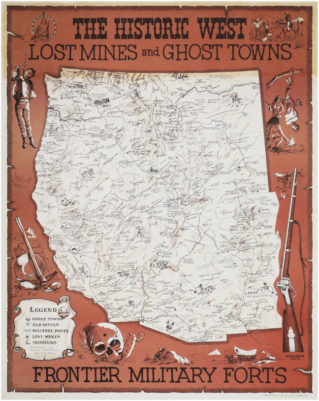  The historic West. Lost mines and ghost towns, frontier military forts.. DAGOSTA (Andy).