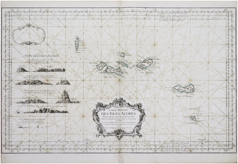  [AÇORES] Carte réduite des Isles Açores.. BELLIN (Jacques-Nicolas).