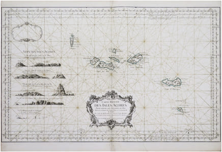  [AÇORES] Carte réduite des Isles Açores.