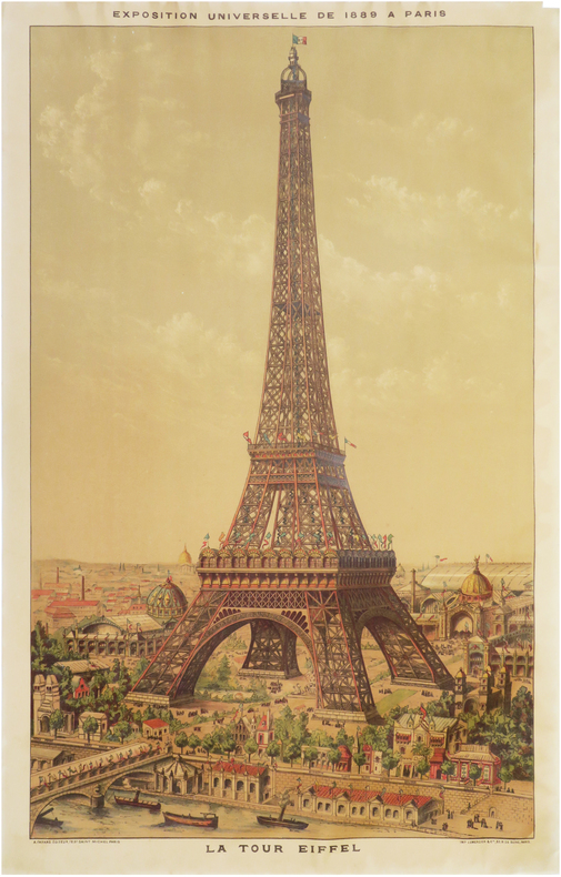  Exposition Universelle de 1889 à Paris. La Tour Eiffel.. EXPOSITION UNIVERSELLE.